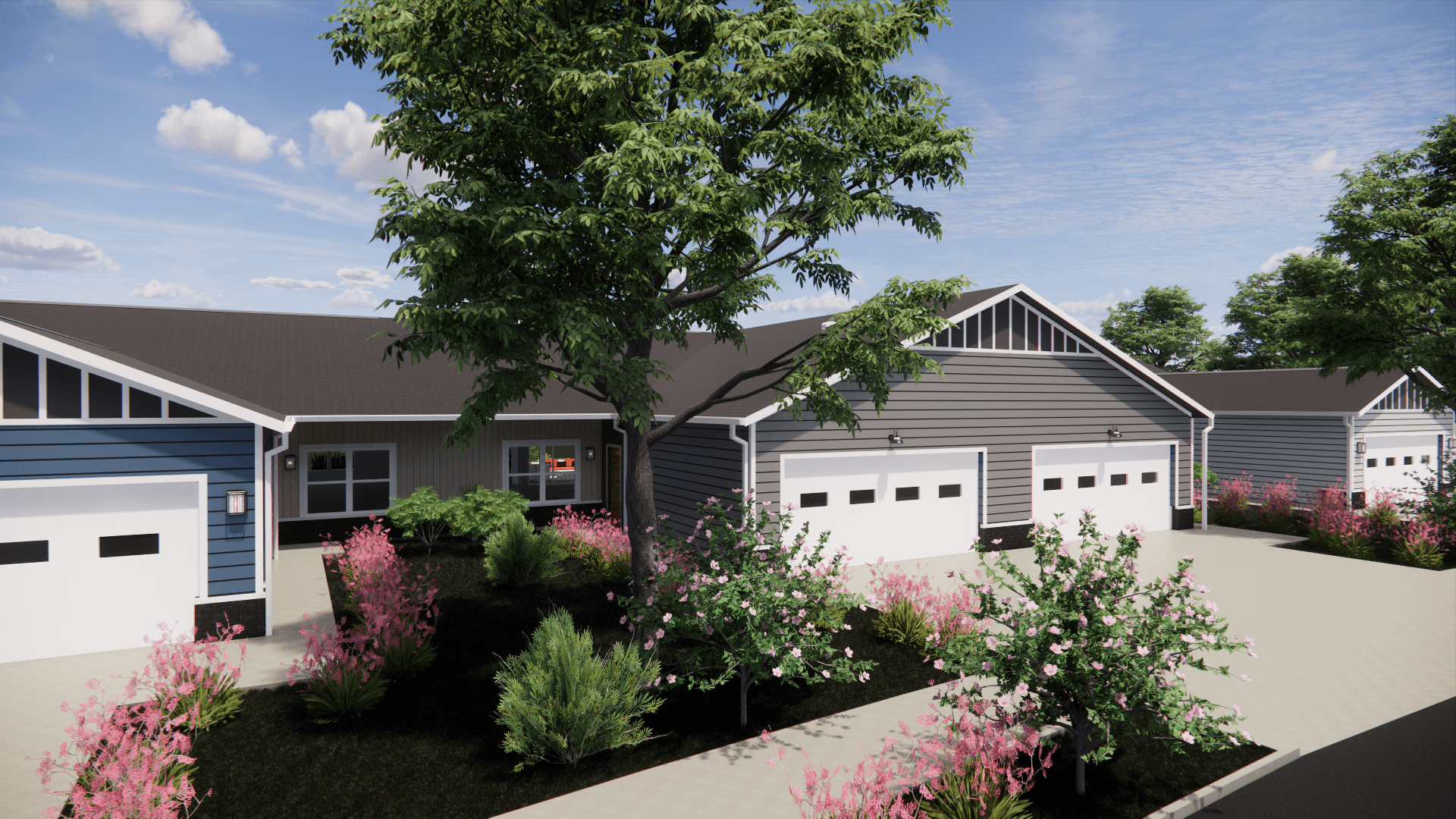 White Pond Reserve ranch exterior rendering