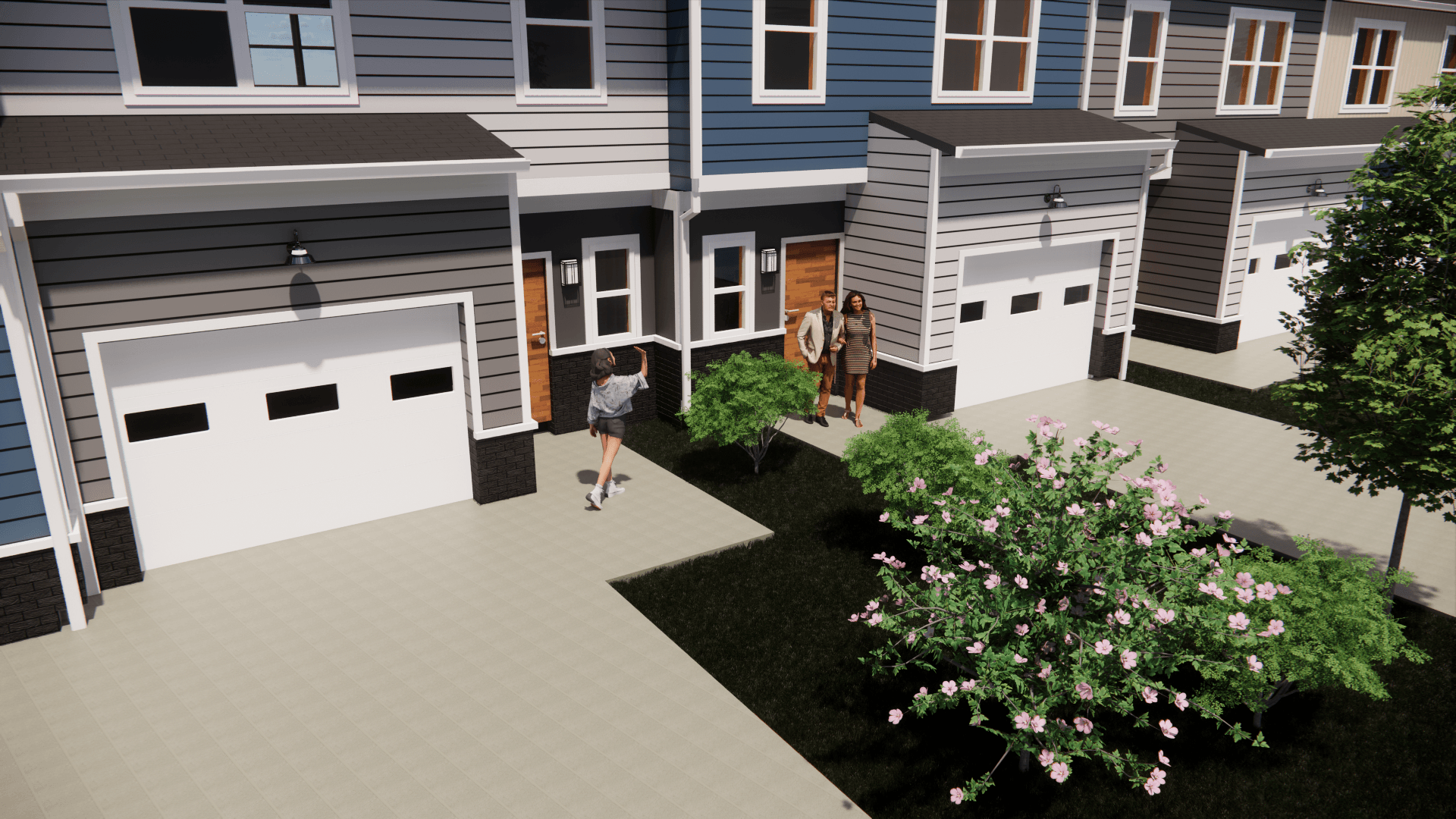 White Pond Reserve townhome exterior rendering