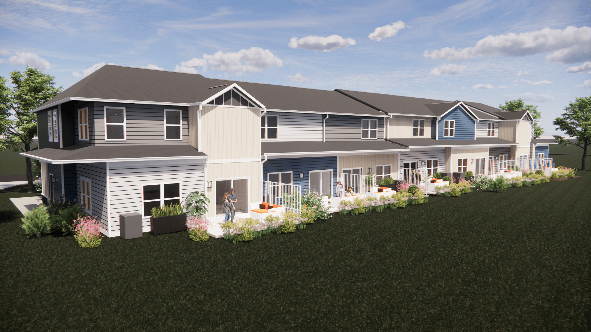 White Pond Reserve townhome rendering
